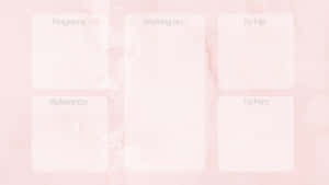 Adorable Pink Desktop Organizer Wallpaper