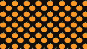 Adorable Pumpkin On A Scenic Fall Background Wallpaper