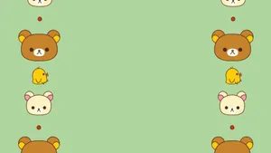 Adorable Rilakkuma Enjoys Restful Day Wallpaper