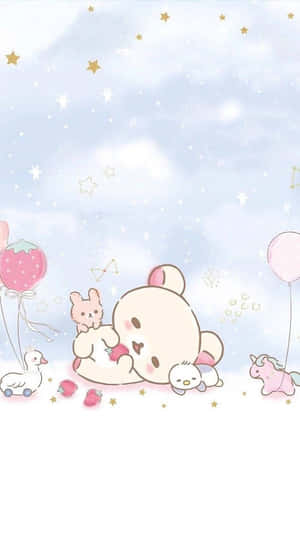 Adorable Rilakkuma Looking For Cuddles Wallpaper