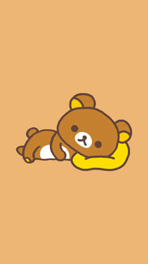 Adorable Rilakkuma Plush Doll Posing Wallpaper