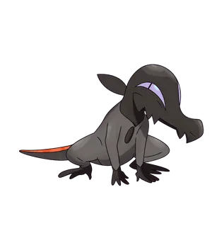 Adorable Salandit On A Clean White Background Wallpaper