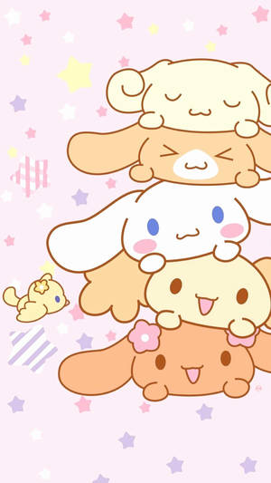 Adorable Sanrio Friends Sticker Sheet Wallpaper