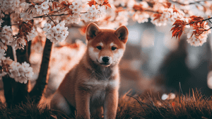 Adorable Shiba Inu Puppy Wallpaper