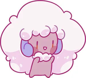 Adorable Shiny Whimsicott Smiling In The Meadow Wallpaper