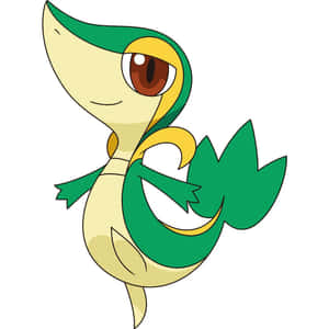 Adorable Snivy Striking A Pose In Nature Wallpaper