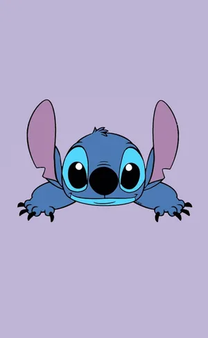 Adorable Stitch Purple Portrait Wallpaper