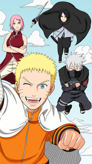 Adorable Team 7 In Clouds Wallpaper