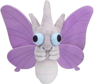 Adorable Venomoth Plush Toy Wallpaper