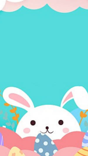 Adorable White Rabbit Wallpaper