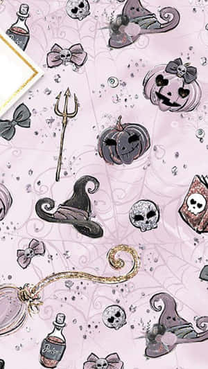 Adorable Witchcraft - A Vibrant Fusion Of Cute And Spooky Wallpaper
