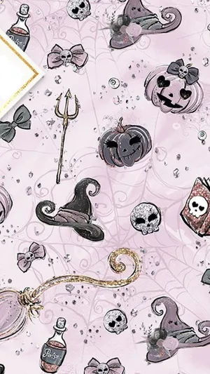 Adorable Witchcraft - A Vibrant Fusion Of Cute And Spooky Wallpaper