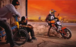 Adrenaline Rush With Dirt Biking Wallpaper