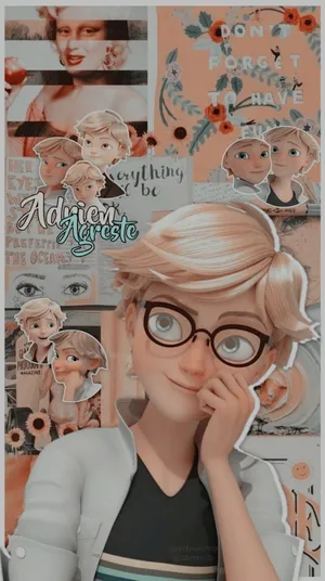 Adrien And Marinette - Best Friends Forever Wallpaper