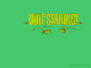 Adult Swim Quit Staring Wallpaper