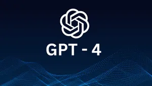 Advanced Ai Technology Gpt-4 Displayed On A Futuristic Digital Screen. Wallpaper