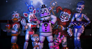 Advanced Animatronic Characters In Action Wallpaper