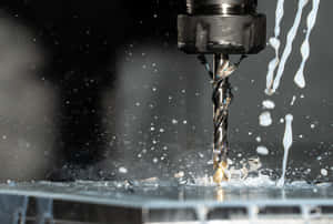 Advanced Industrial Machining Process Wallpaper