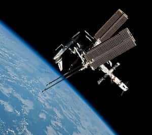 Advanced Satellite In Space Wallpaper