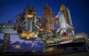 Advanced Space Satellite Orbiting Earth Wallpaper