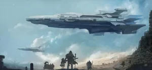 Advanced Spacecraft In The Depths Of Outer Space Wallpaper