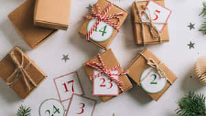 Advent Calendar Gift Boxes Wallpaper
