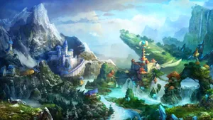 Adventure Awaits In The Stunning Rpg Fantasy World Wallpaper