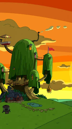 Adventure Time Home Iphone Wallpaper