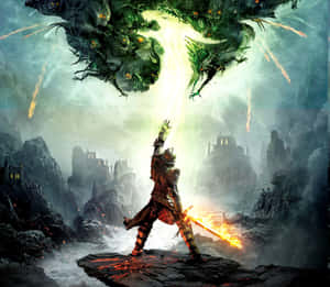 Adventurous Heroes Exploring A Surreal World In An Rpg Game Wallpaper