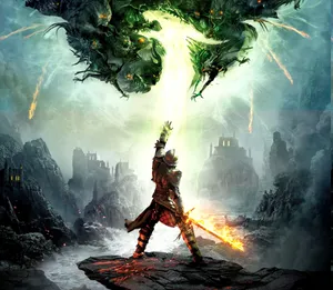 Adventurous Heroes Exploring A Surreal World In An Rpg Game Wallpaper