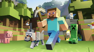 Adventurous Minecraft Dream Robot Wallpaper