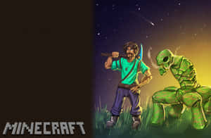 Adventurous Minecraft Exploration Wallpaper