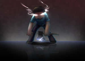 Adventurous Night In The Minecraft World Wallpaper