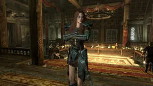 Aela The Huntress - A Fierce Warrior From Skyrim Wallpaper
