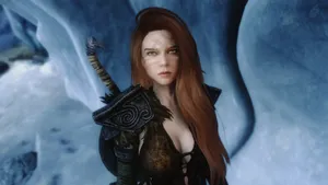 Aela The Huntress: A Powerful And Fearless Warrior In Skyrim Wallpaper