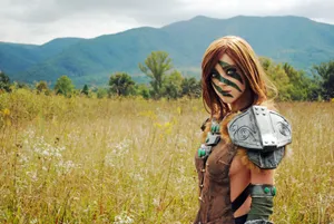 Aela The Huntress In Armor Wallpaper