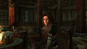 Aela The Huntress - Skilled And Fierce Warrior Of Skyrim Wallpaper