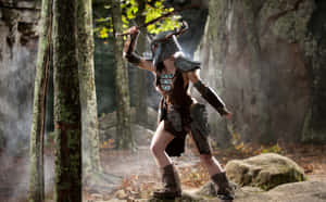 Aela The Huntress, Skilled Nordic Warrior Wallpaper