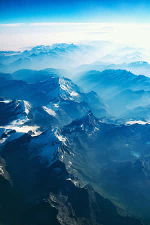 Aerial_ Mountain_ Range_ View Wallpaper