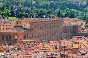 Aerial Shot Palazzo Pitti Wallpaper