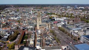 Aerial View Arnhem Cityscape Wallpaper