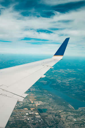 Aerial_ View_from_ Airplane_ Window Wallpaper