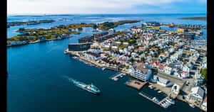 Aerial View Haugesund Norway Wallpaper