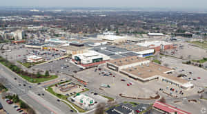 Aerial View Lincoln Shopping District Wallpaper