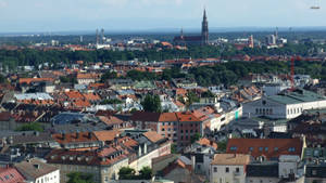 Aerial View Munich City Wallpaper