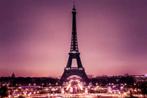 Aerial View Of A Beautiful City At Twilight Wallpaper