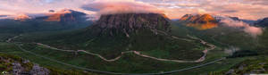 Aerial View Of A Cloud-covered Mountain Wallpaper