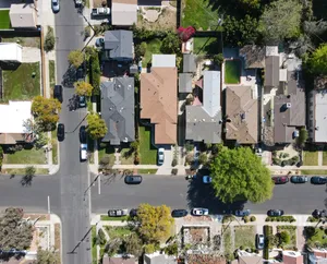 Aerial View Of A Local Village Wallpaper