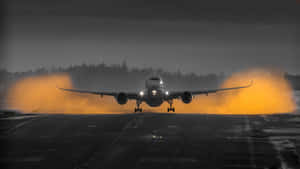 Aerial View Of An Impressive Cool Plane Wallpaper