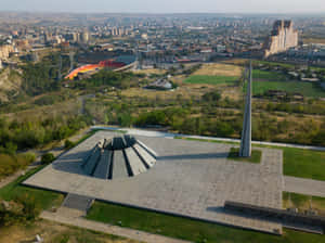 Aerial View Of Armenian Genocide Memorial Complex Wallpaper